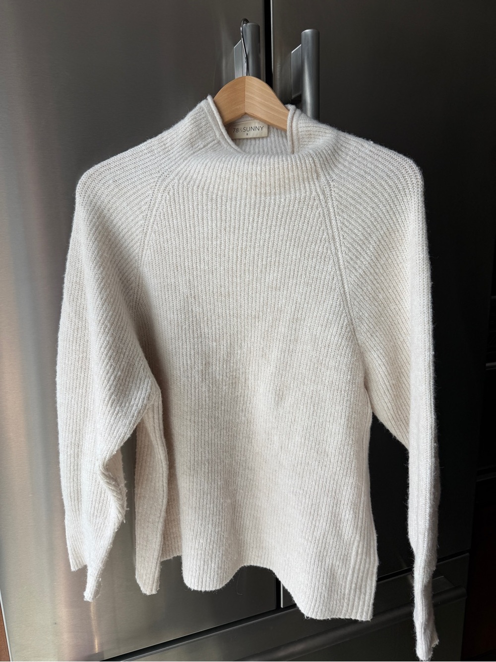 Cozy Cream Ribbed Turtleneck Sweater